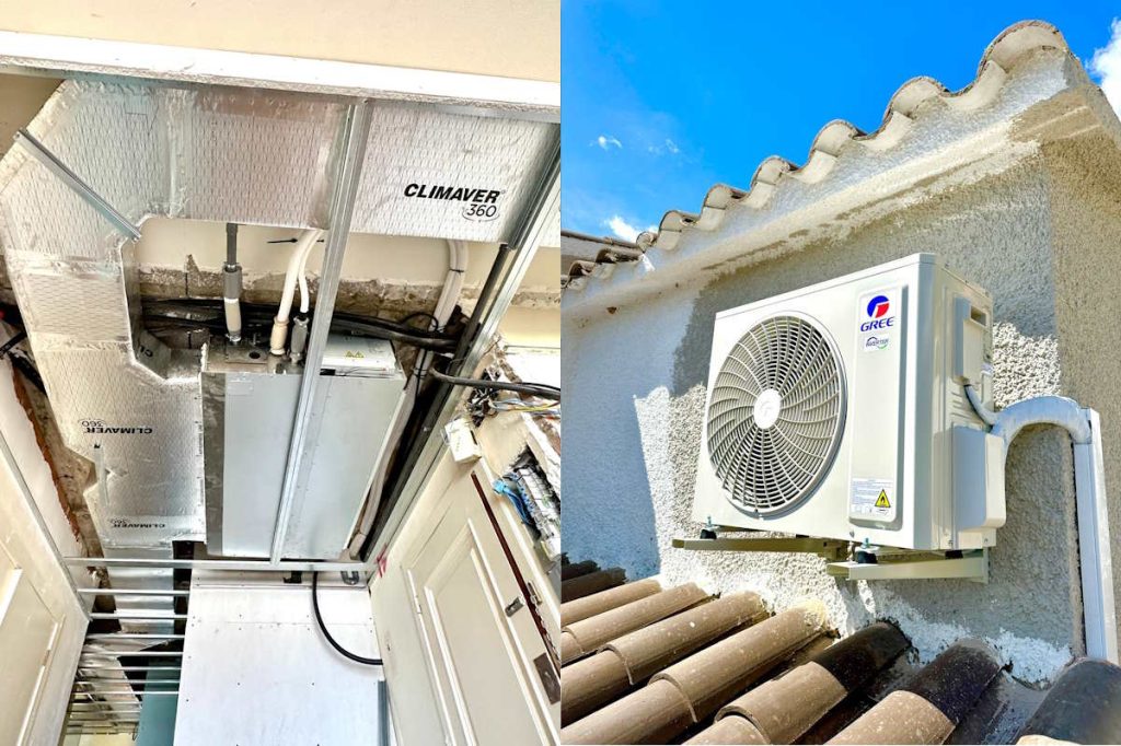 Montaje conductos ventilacion y esplit para climatizacion y aire acondicionado en sant feliu de guixols girona